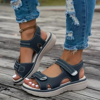 2025 New Women Wedge Sandals Summer Lightweight Casual Platform Plus Size Sandals Women Fashion Non Slip Beach Shoes Woman
