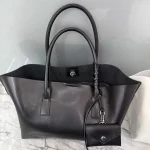 Vintage Women Luxury Shoulder Bags Simple Ladies Commute Tote Bag Multifunction 2in1 Commuter Handbag Large Handbags Purse