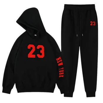 Tracksuit Sets Men's Casual Fleece Warm Hoodies Pants 2PCS Mens Long Sleeve Sport Suit Male Pullover Hoodies Sports Clothing