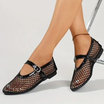 Women Slip on Comfortable Sandals Breathable Fashion Versatile Sandals Women New Flat Soft Mary Jane Shoes Sandalias De Mujer