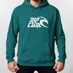 Autumn Winter New Fashion Loose Rip Curl Skateboard Hoodie Tops Solid Colour Hooded Polyester Men'S Sweatshirt Simple Casual