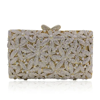 Diamond Empty Metal Crystal Dinner Bag Diamond Clutch Diamond Glittering Crystal-Encrusted Evening Clutch Bag Cartera De Fiesta