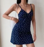 Women's shoulder strap skirt vest dress