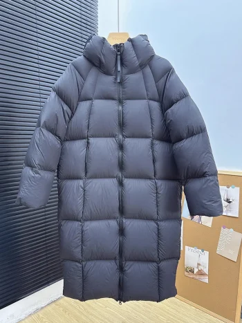 Winter -15°Warm Puff Hooded Long Down Jacket Women White Duck Down Outdoors Knee Length Jacket Female Thick Loose Parker Outwear