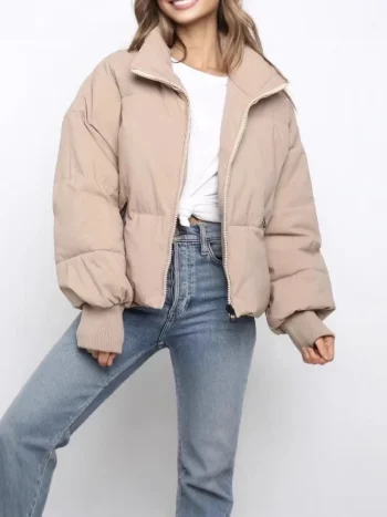 New Winter Thickened Cotton Coat Jacket for Women Trendy Versatile Student Korean Style Loose Fit Padded Jacket Short Stature