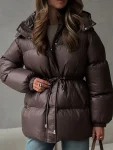 New Fashion Warm Padded Jacket Women Winter Parkas Long Sleeve Hooded Bread Cotton Clothes Female Thick Jacket Outerwear